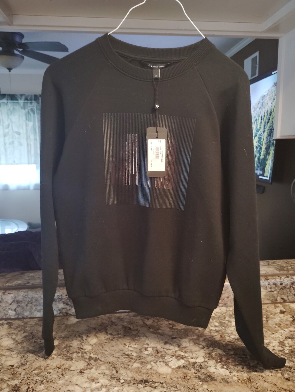 NWT Armani Exchange Graphic Logo Pullover Sweatshirt ✨Brand new with tags Xs